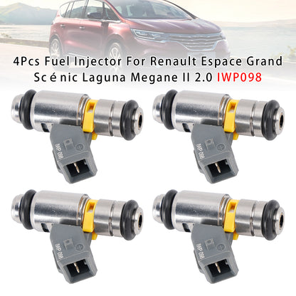 Renault Espace Grand Scénic Laguna Megane II 2.0 IWP098 4Pcs Fuel Injector