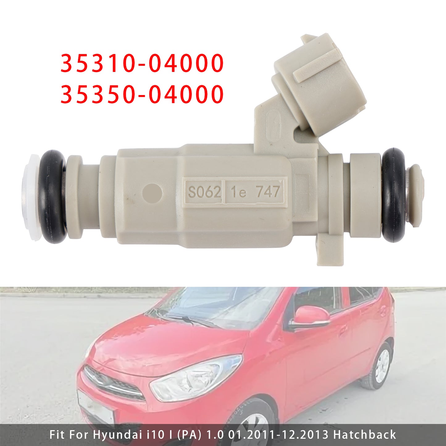 01.2019-09.2020 Hyundai i20 II (GB, IB) 1.2 LPG Hatchback 35350-04000 1Pcs Fuel Injector