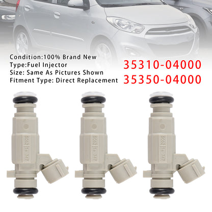 01.2019-09.2020 Hyundai i20 II (GB, IB) 1.2 LPG Hatchback 35350-04000 3Pcs Fuel Injector