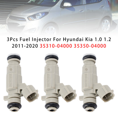 01.2019-09.2020 Hyundai i20 II (GB, IB) 1.2 LPG Hatchback 35350-04000 3Pcs Fuel Injector