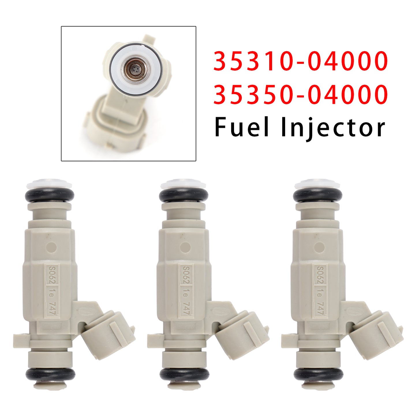 01.2019-09.2020 Hyundai i20 II (GB, IB) 1.2 LPG Hatchback 35350-04000 3Pcs Fuel Injector