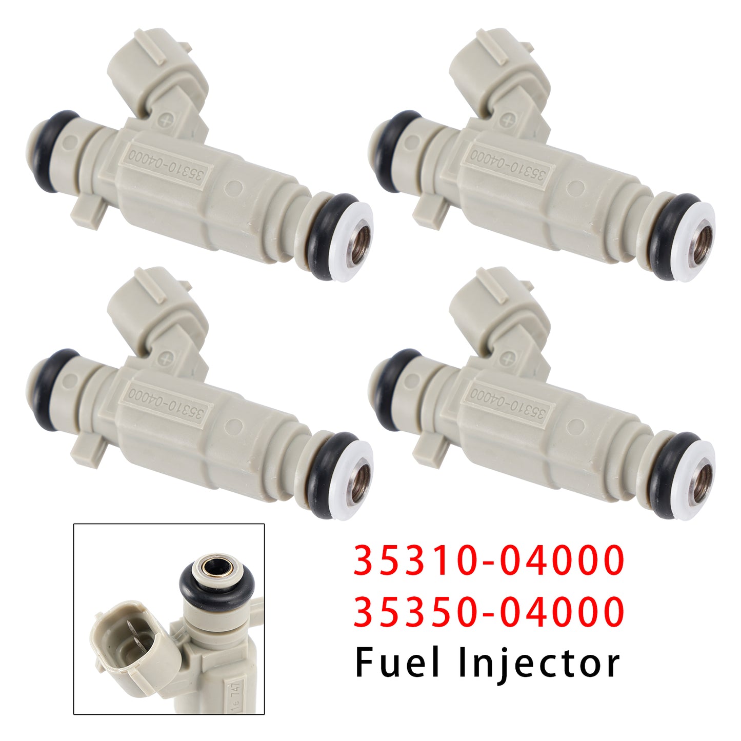04.2011-12.2013 Hyundai i10 I (PA) 1.2 Hatchback 35350-04000 4Pcs Fuel Injector