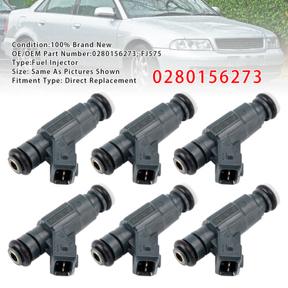 1997/12-2005/01 Audi A6 Avant 4B5 2.8 quattro Petrol 0280156273 6Pcs Fuel Injector