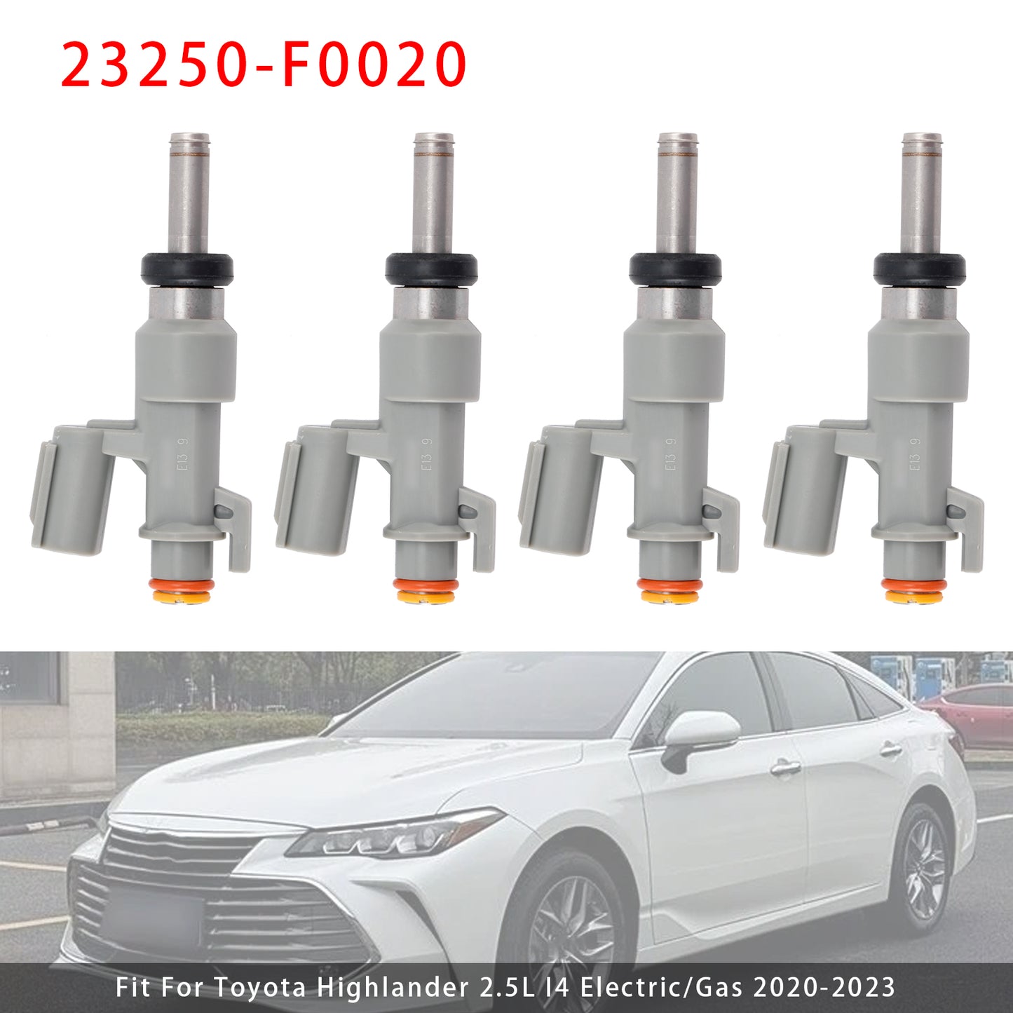 2021-2023 Lexus ES250 2.5L I4 Electric/Gas 23250-F0020 4Pcs Fuel Injector