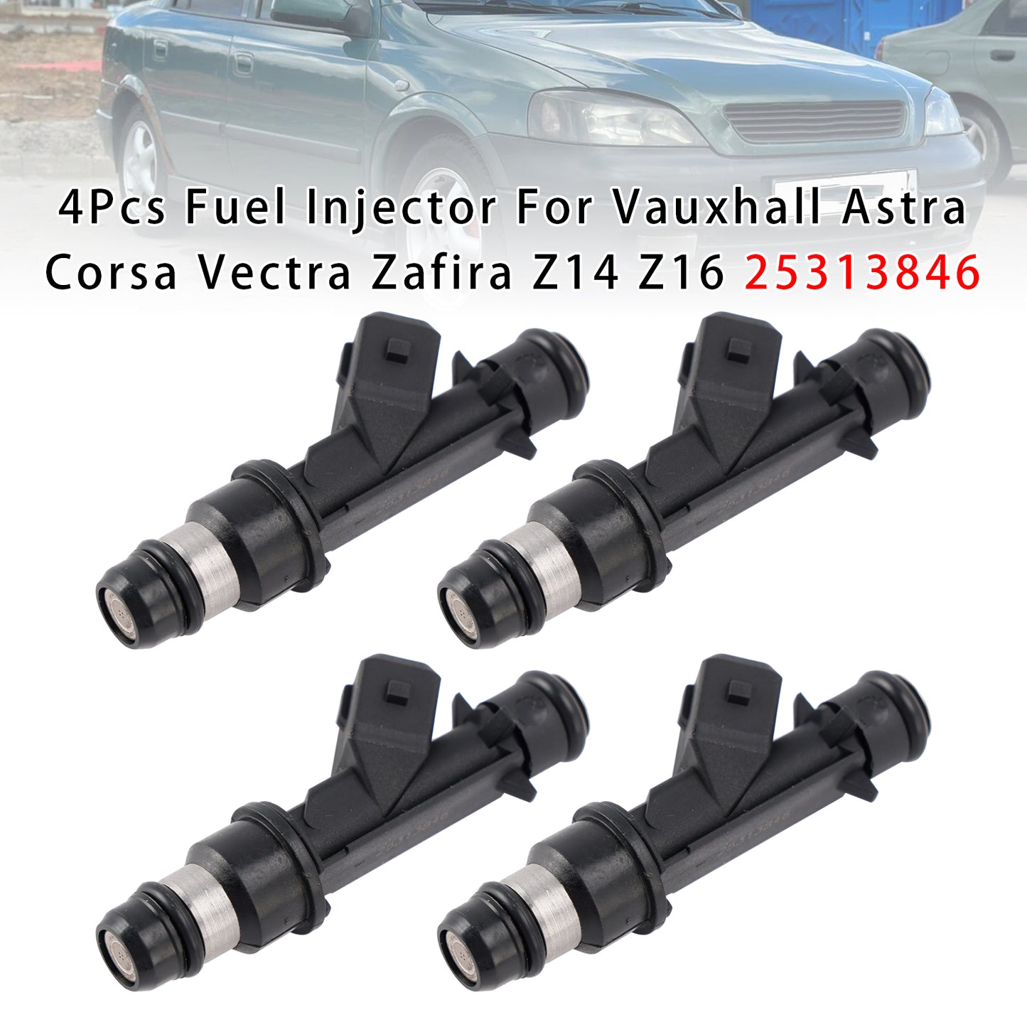 2003/01-2005/10 Opel Astra G Cabriolet T98 1598 cc 76 KW 103 HP 25313846 4Pcs Fuel Injector