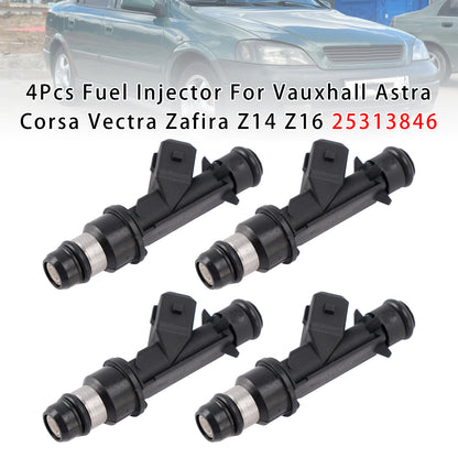 2003/01-2005/10 Opel Astra G Cabriolet T98 1598 cc 76 KW 103 HP 25313846 4Pcs Fuel Injector