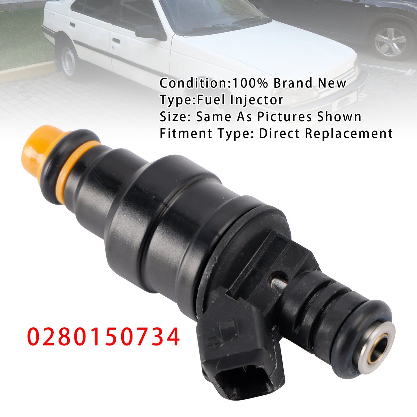 1985-1989 Volvo 244 2.3L I4 Naturally Aspirated 0280150734 1Pcs Fuel Injector