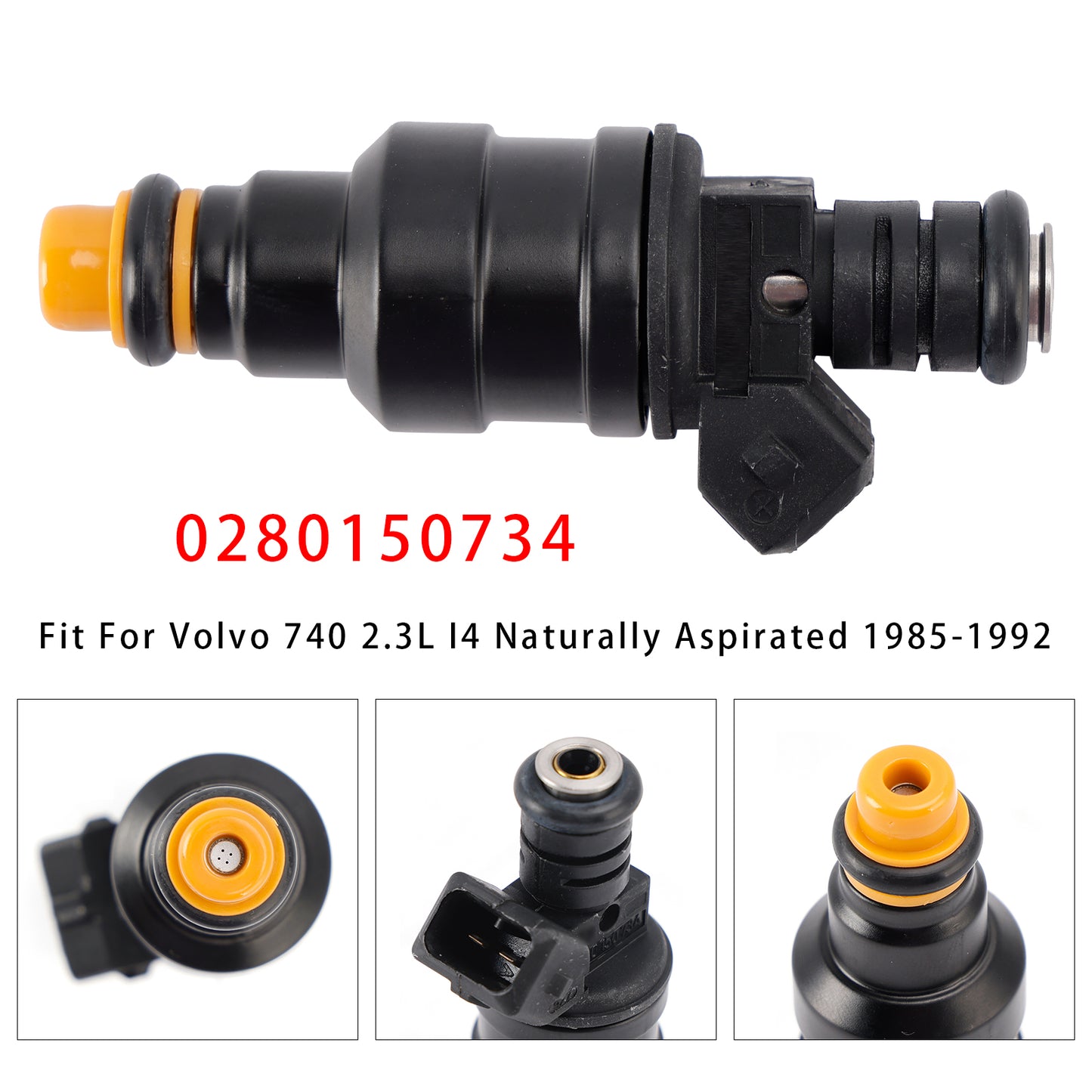 1985-1989 Volvo 244 2.3L I4 Naturally Aspirated 0280150734 1Pcs Fuel Injector