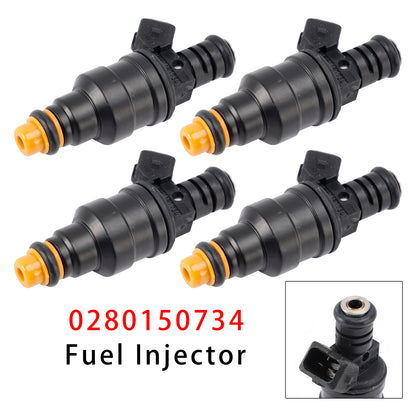 1985-1989 Volvo 244 2.3L I4 Naturally Aspirated 0280150734 4Pcs Fuel Injector