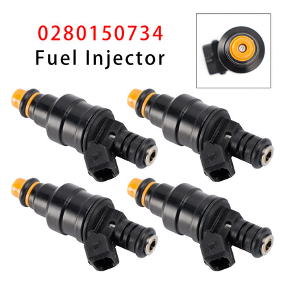 1985-1989 Volvo 244 2.3L I4 Naturally Aspirated 0280150734 4Pcs Fuel Injector