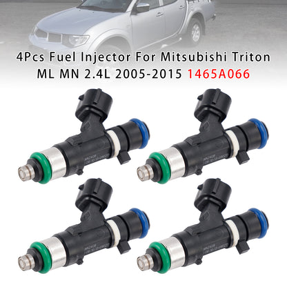 11.2005-12.2015 Mitsubishi Triton Ute (KA_T ML MN KB_T) 2.4 (KA5T) 1465A066 4Pcs Fuel Injector