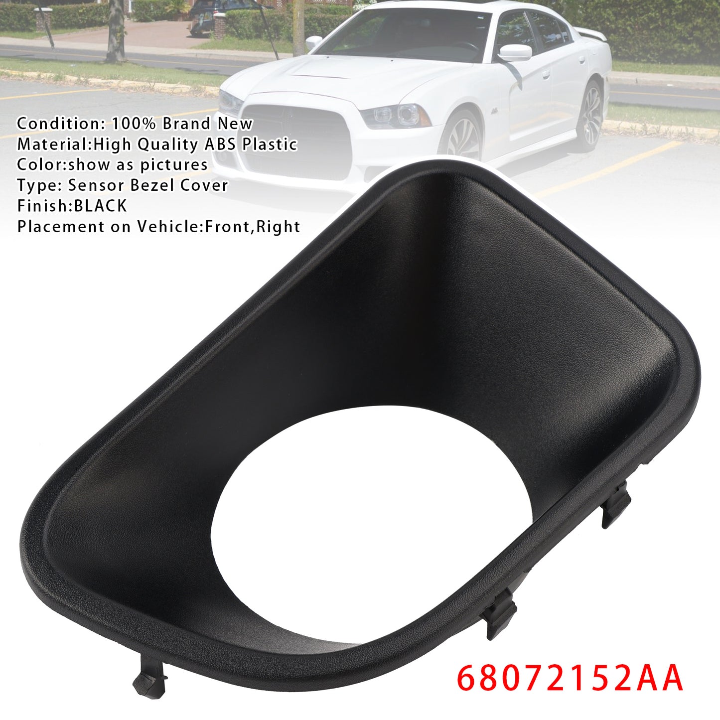 12-14 Dodge Charger SRT8 68072152AA Adaptive Cruise Control Bezel Cover