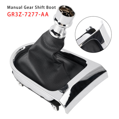 2015-2017 Ford Mustang GR3Z-7277-AA Manual Gear Shift Boot Chrome Sync Trim