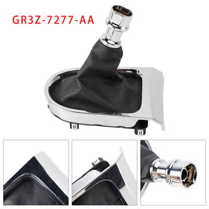 2015-2017 Ford Mustang GR3Z-7277-AA Manual Gear Shift Boot Chrome Sync Trim