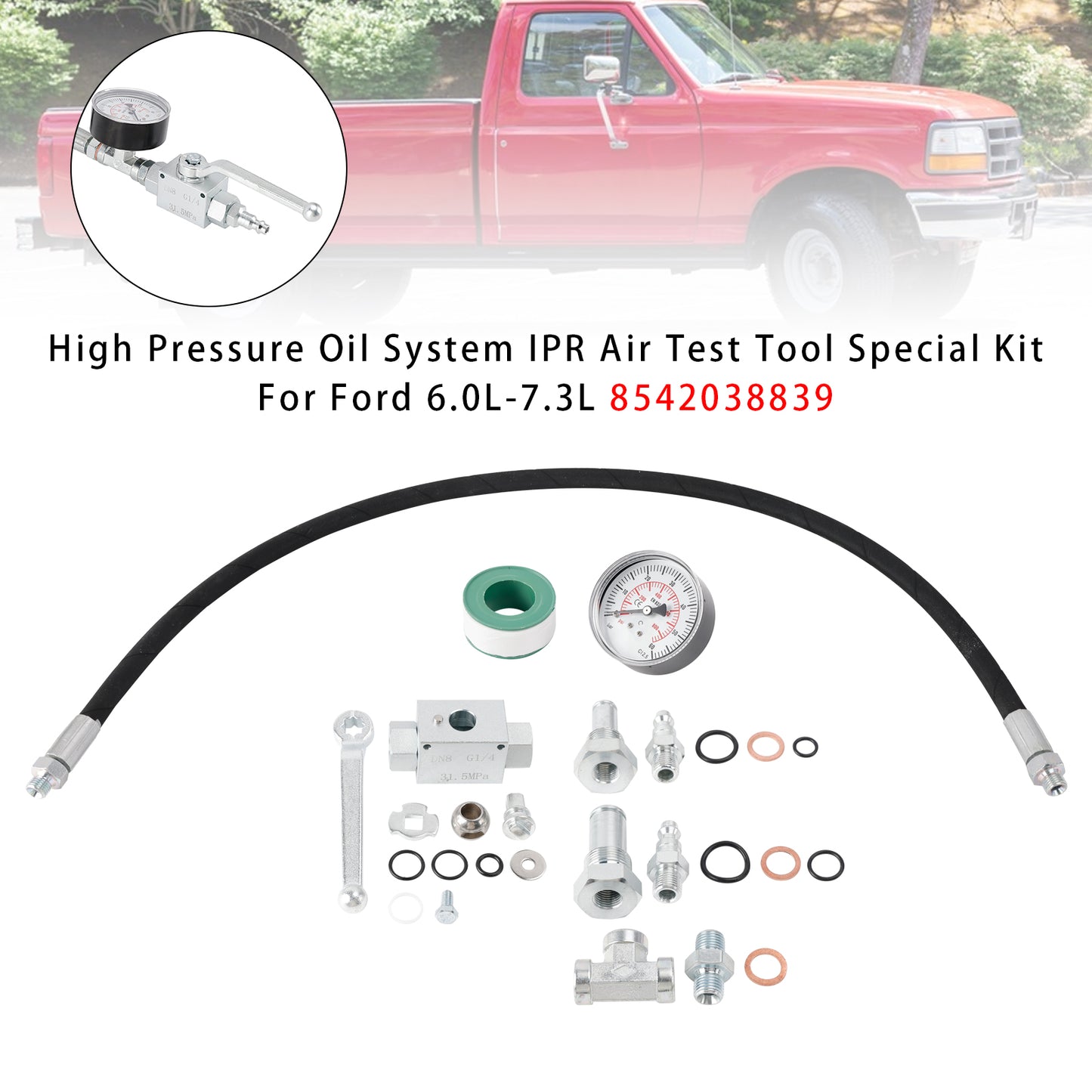 Ford 6.0L-7.3L 8542038839 High Pressure Oil System IPR Air Test Tool