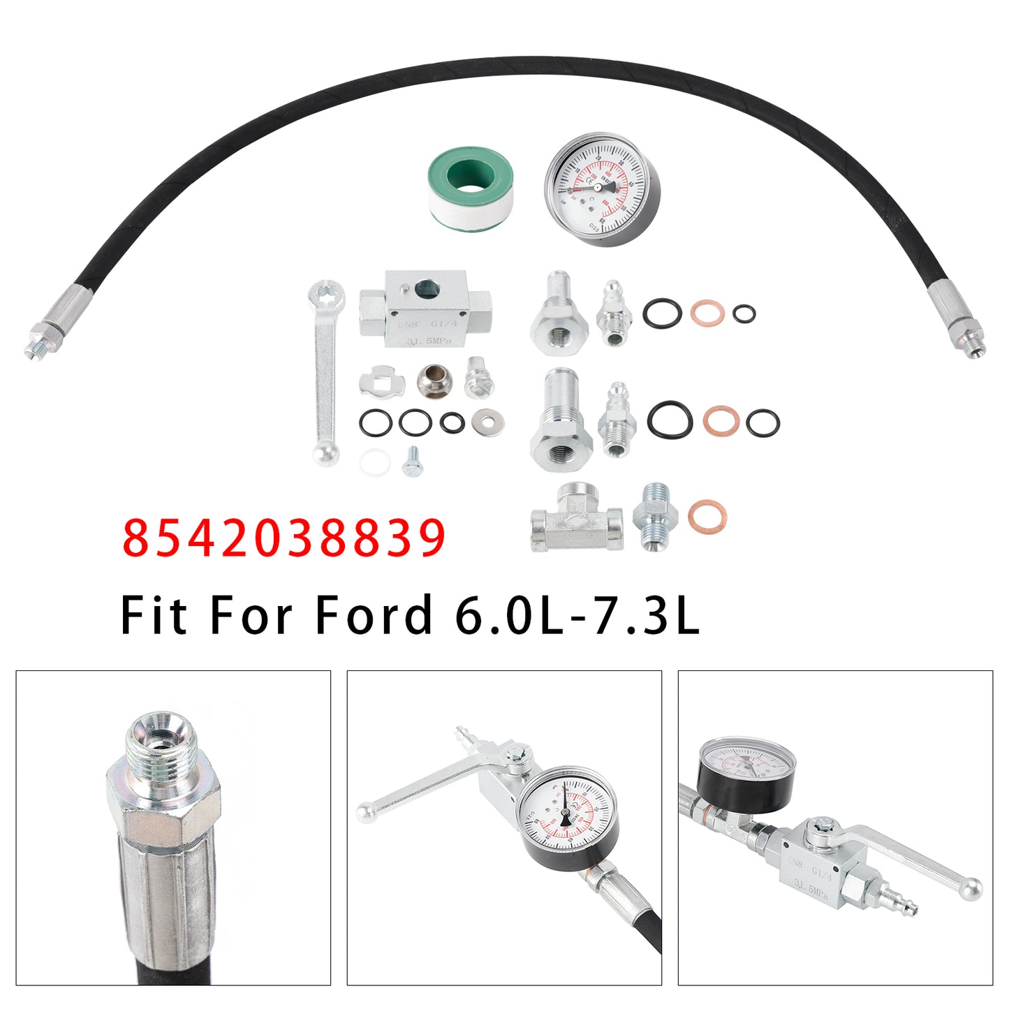 Ford 6.0L-7.3L 8542038839 High Pressure Oil System IPR Air Test Tool