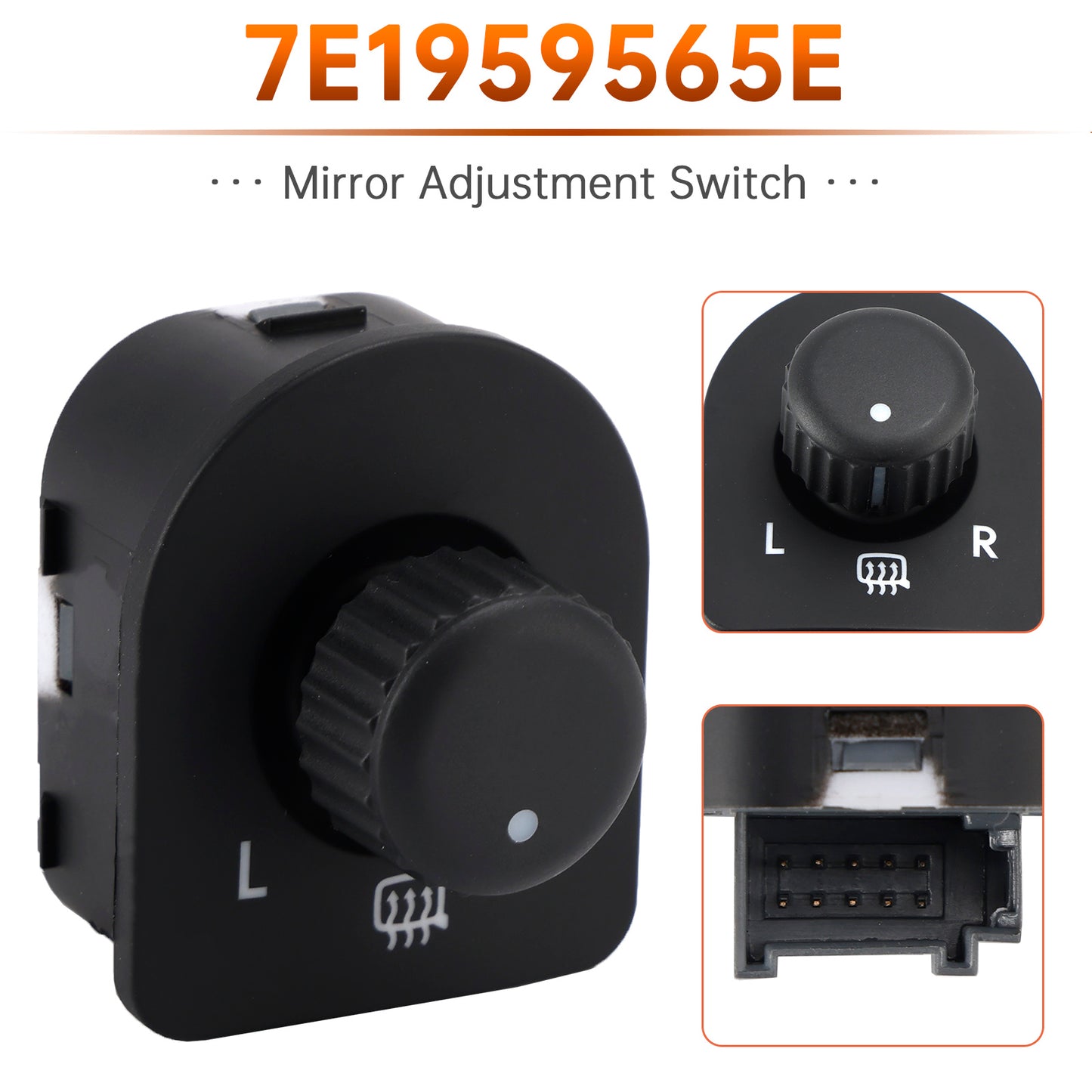 03-15 VW Transporter Caravelle T5 7E1959565E Mirror Adjustment Switch