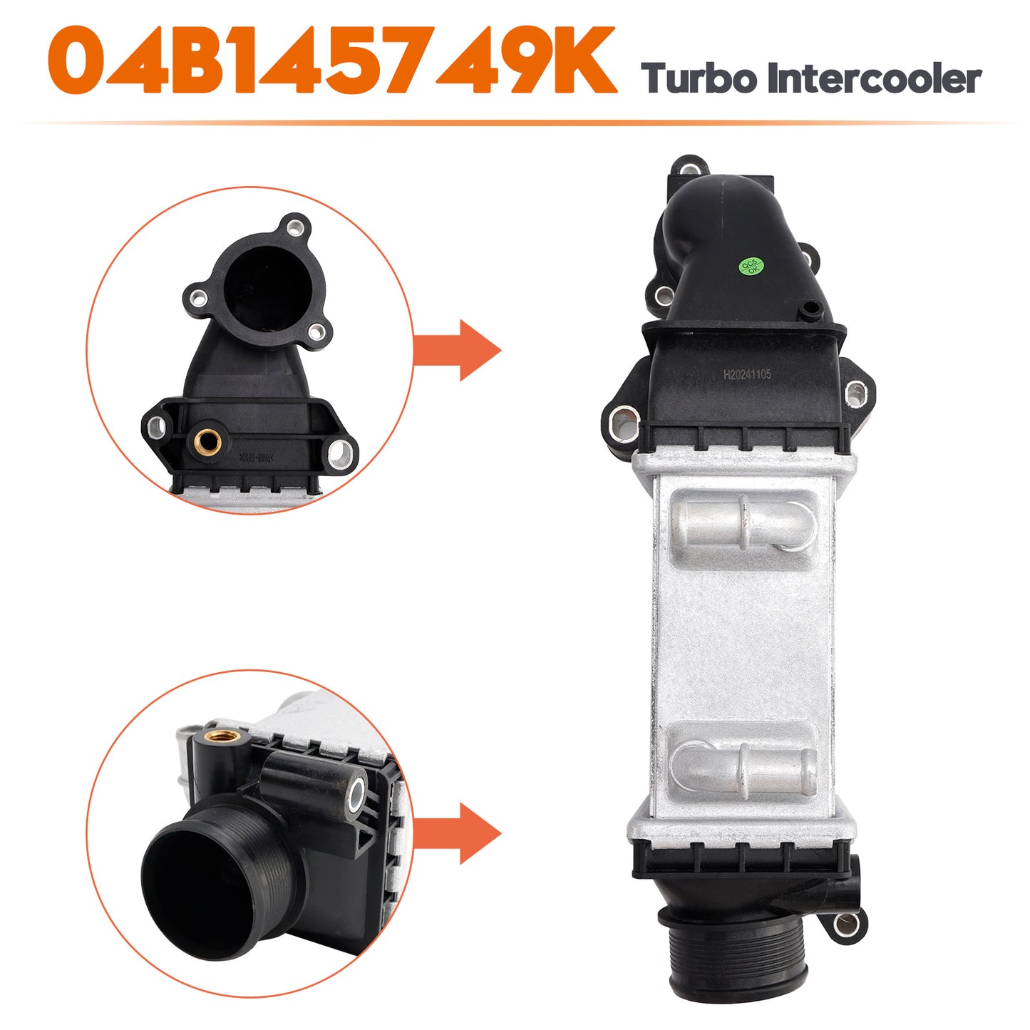 2015-2018 Audi A1/S1 GB 04B145749K Turbo Intercooler