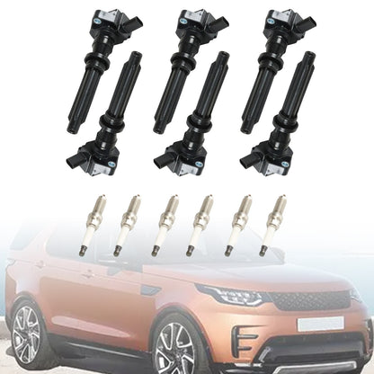 2017-2020 Land Rover Discovery UF730 6 Ignition Coils Spark Plugs