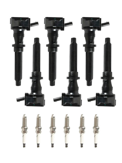 2017-2020 Land Rover Discovery UF730 6 Ignition Coils Spark Plugs