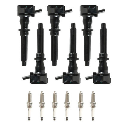 2017-2020 Land Rover Discovery UF730 6 Ignition Coils Spark Plugs