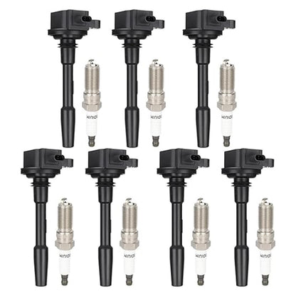 2018-2020 Ford Mustang V8 5.0L Cyl 1 2 4 5 6 7 8 UF835 7xIgnition Coils Spark Plugs
