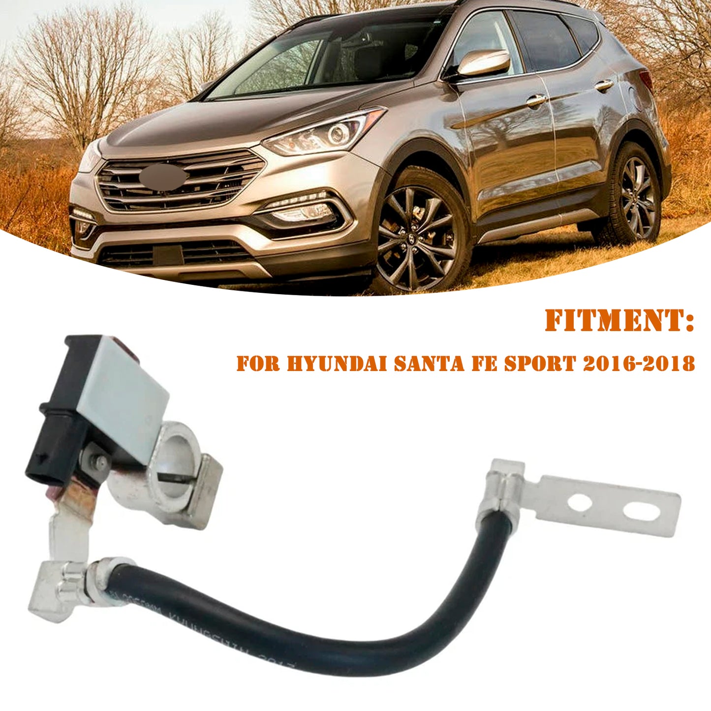 2016-2018 Hyundai Santa Fe Sport 371804Z500 Battery Negative Sensor Cable