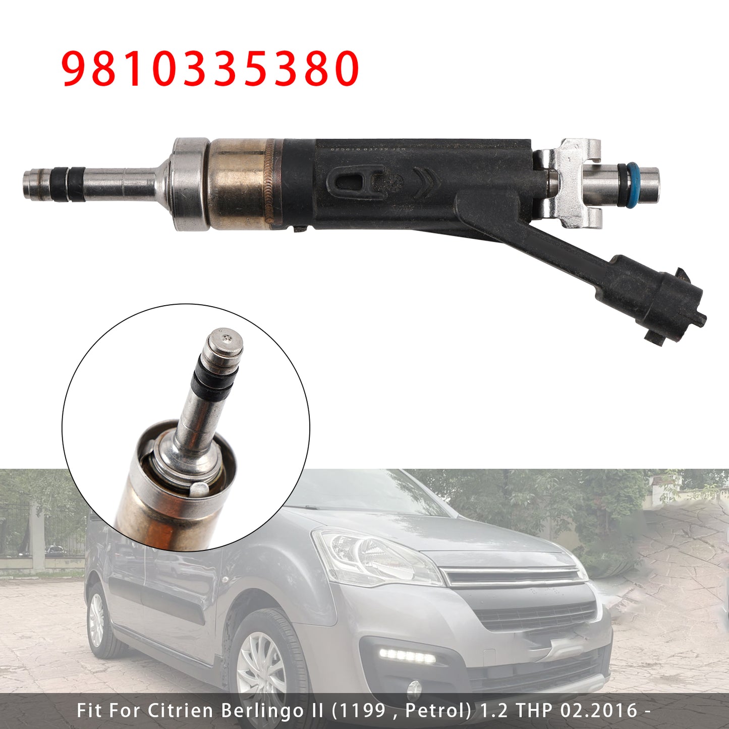 10.2014-07.2015 Citrien DS3 Convertible (1199 Petrol) 1.2 THP 9810335380 1Pcs Fuel Injector