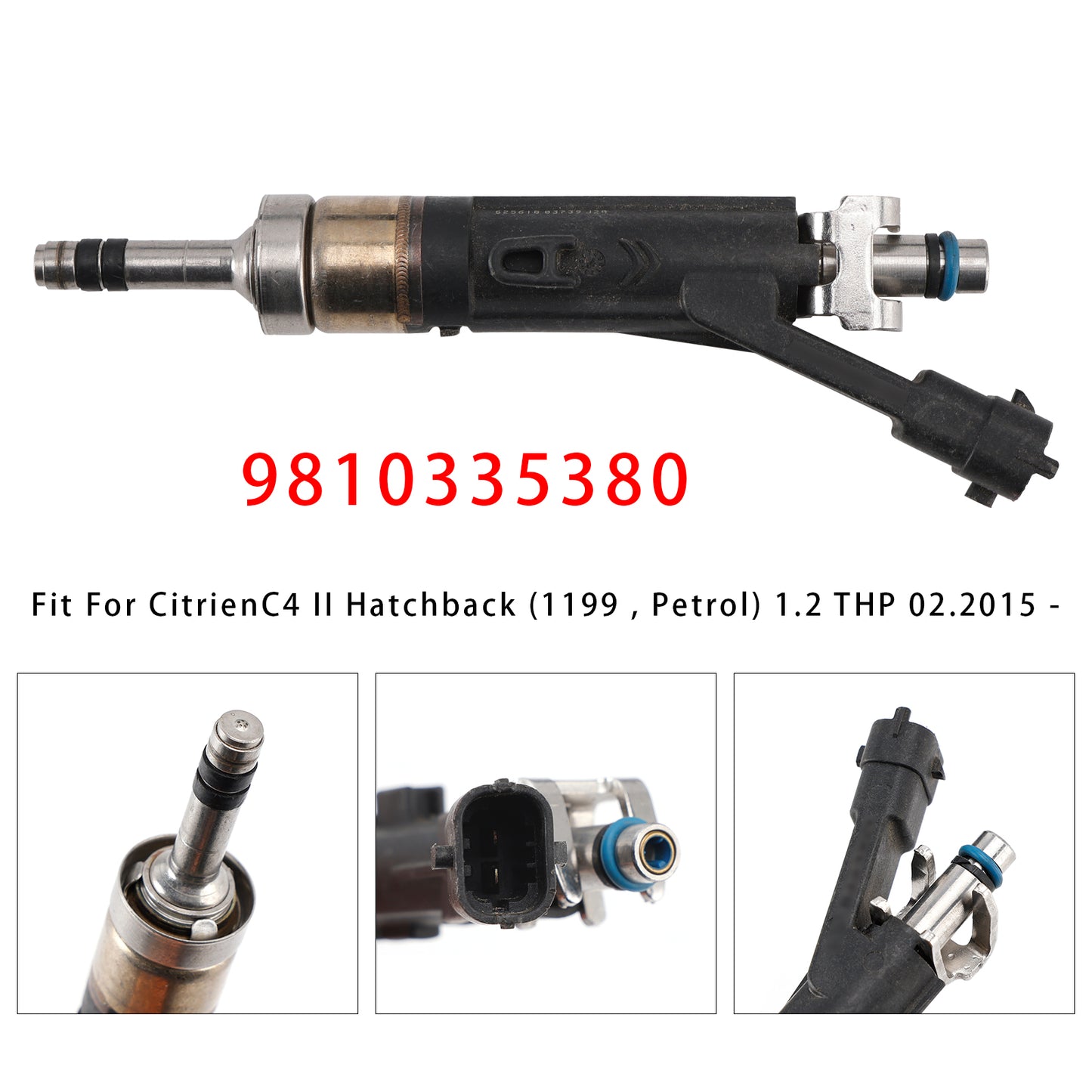 10.2014-07.2015 Citrien DS3 Convertible (1199 Petrol) 1.2 THP 9810335380 1Pcs Fuel Injector