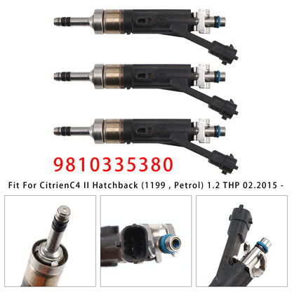 Peugeot 208 308 3008 Citroen C3 C4 DS3 DS4 9810335380 3Pcs Fuel Injector