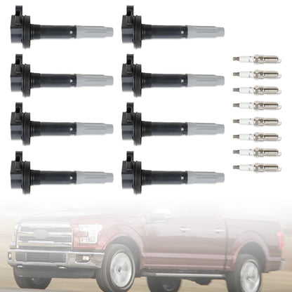 2016-2017 Ford F-150 V8 5.0L UF824 8xIgnition Coil + 8xIridium Spark Plug