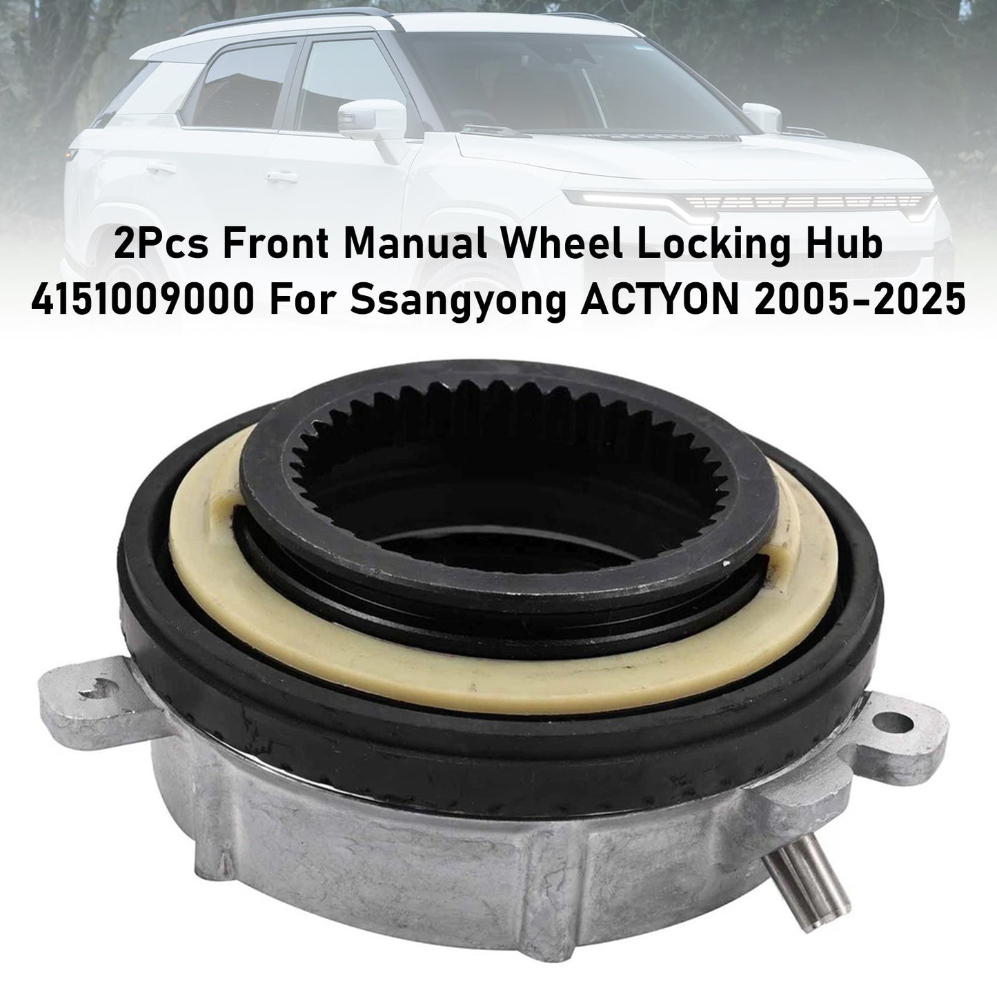 2017-2025 Ssangyong Rexton Van 4151009000 2Pcs Front Manual Wheel Locking Hub