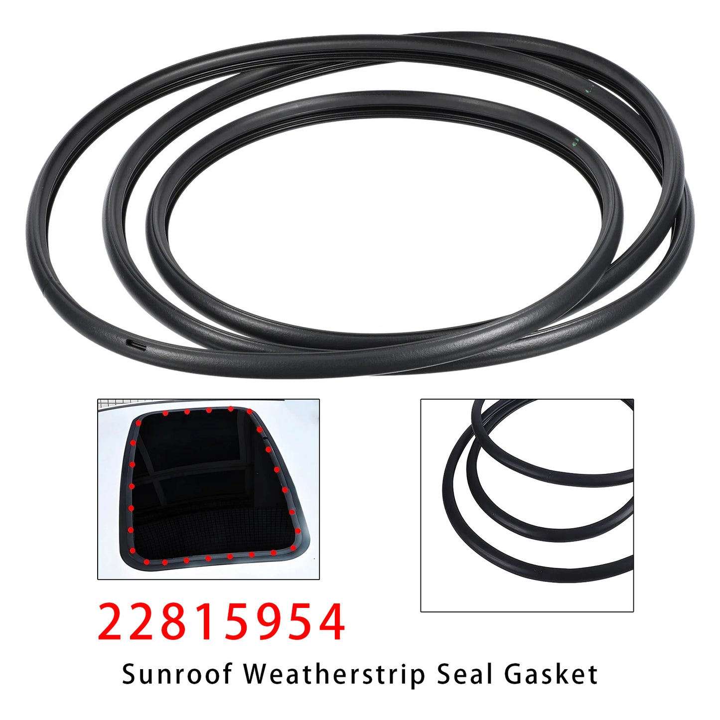 2007-2013 Chevrolet Suburban 2500 22815954 Sunroof Weatherstrip Seal Gasket