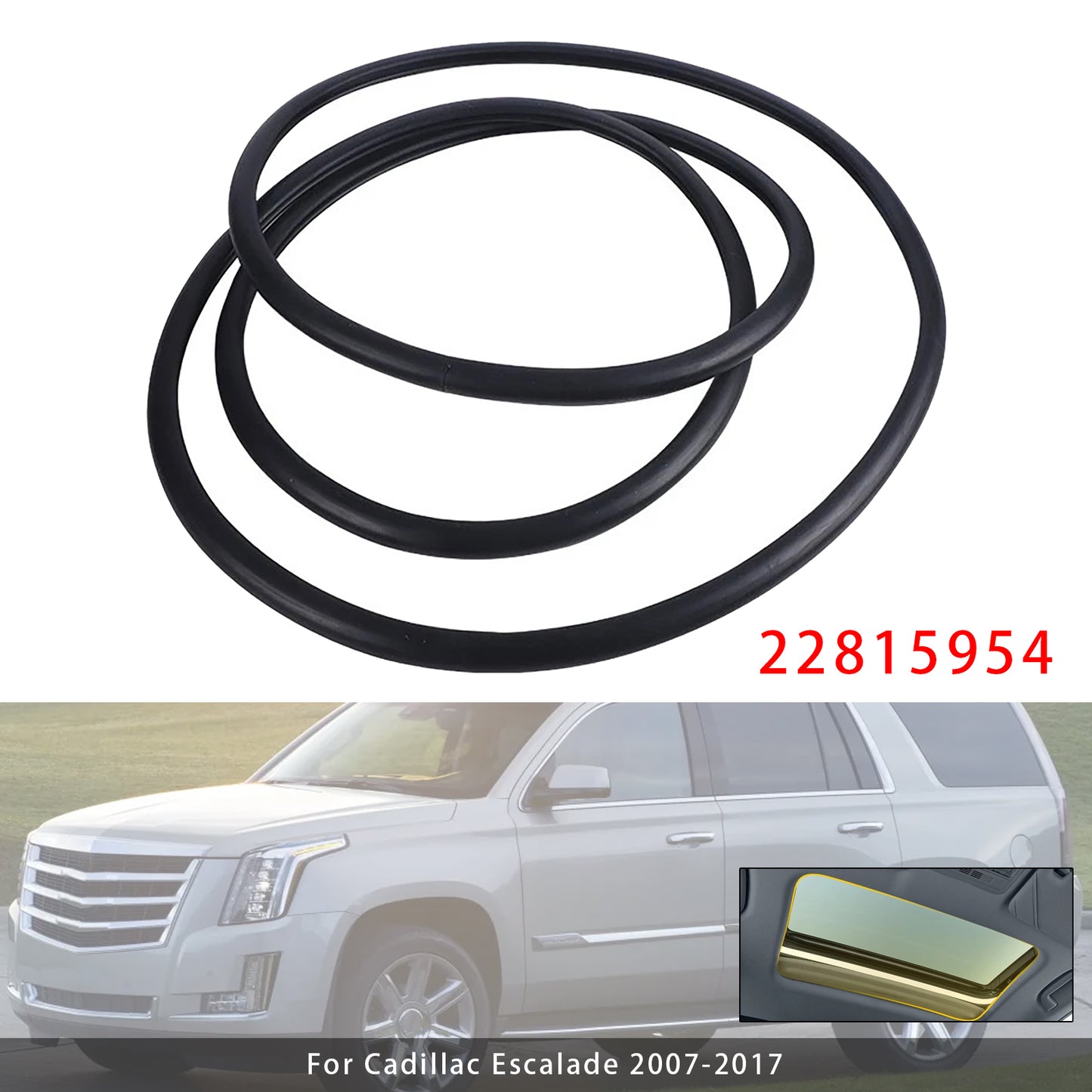 2007-2013 Chevrolet Suburban 2500 22815954 Sunroof Weatherstrip Seal Gasket