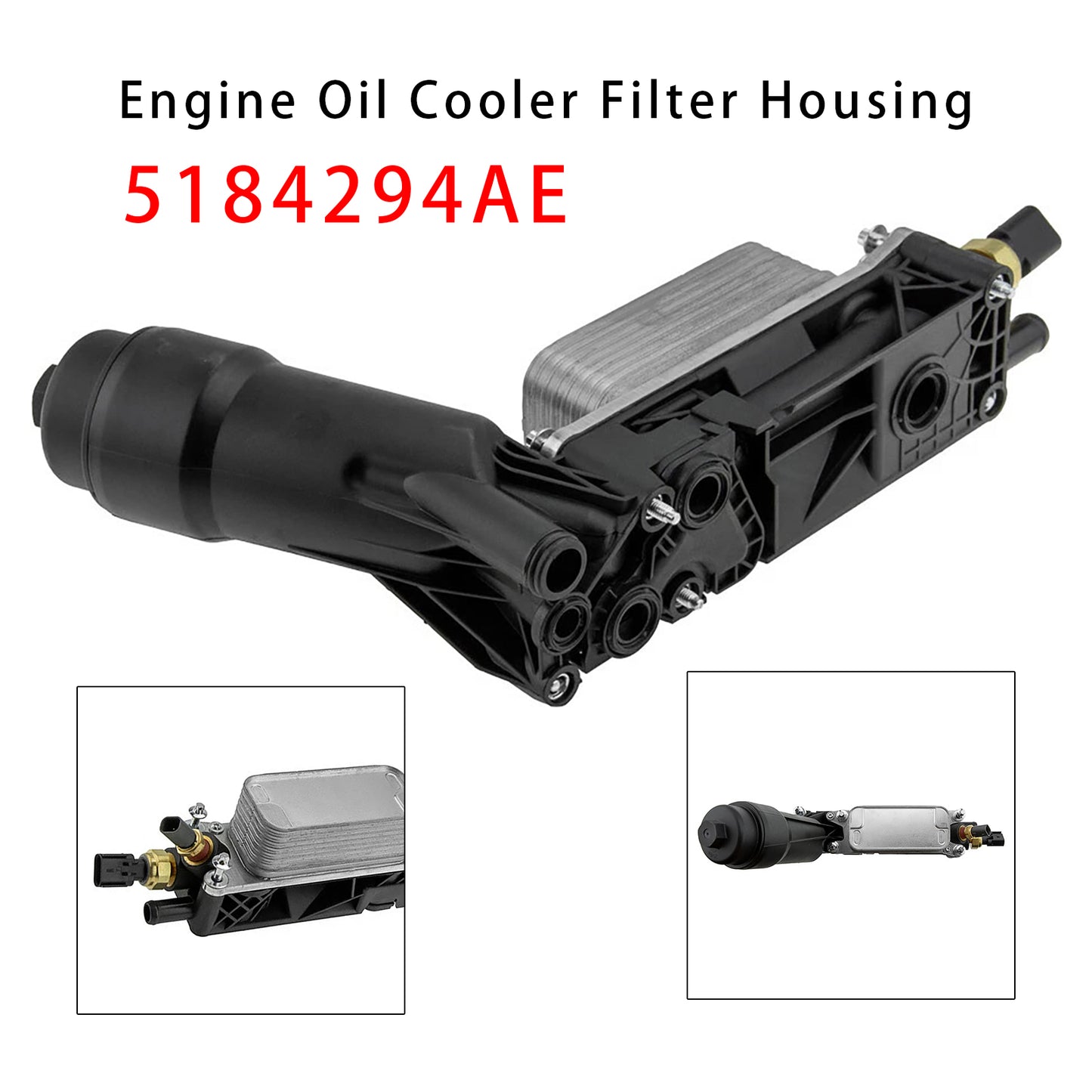 Chrysler Jeep Ram 3.6L 5184294AE Engine Oil Cooler Filter Housing