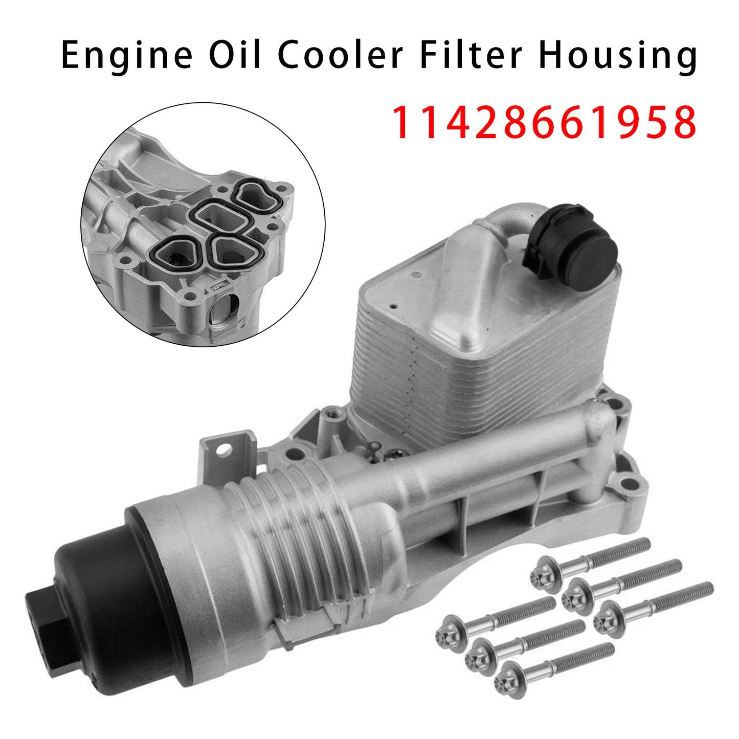 2020-2022 BMW X1 L3 L4 1.5L 2.0L 11428661958 Engine Oil Cooler Filter Housing