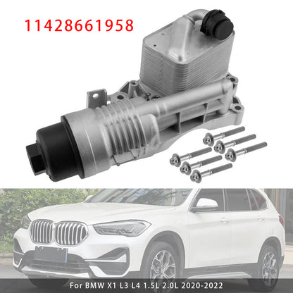 2020-2022 BMW X1 L3 L4 1.5L 2.0L 11428661958 Engine Oil Cooler Filter Housing