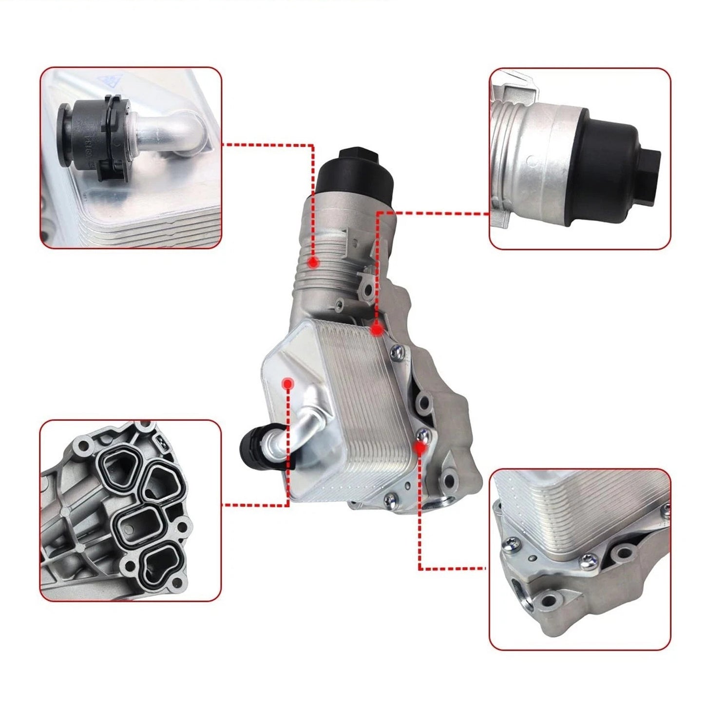2020-2022 BMW X1 L3 L4 1.5L 2.0L 11428661958 Engine Oil Cooler Filter Housing
