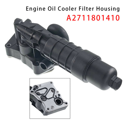 2012-2015 Mercedes-Benz SLK250 R172 l4 1.8L Petrol Convertible M 271 A2711801410 Engine Oil Cooler Filter Housing M271