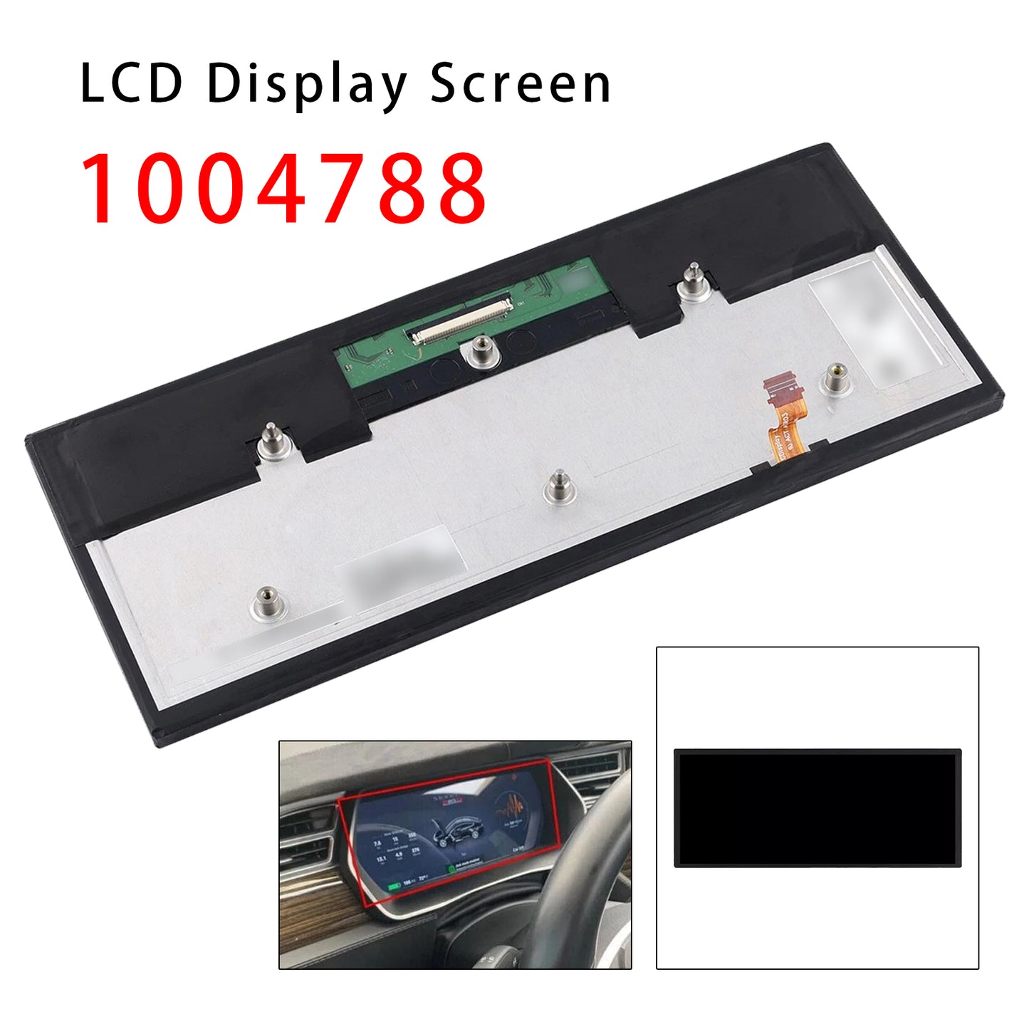 2012-2016 Tesla Model S 1004788 Instrument Display Screen 12.3" LCD Module
