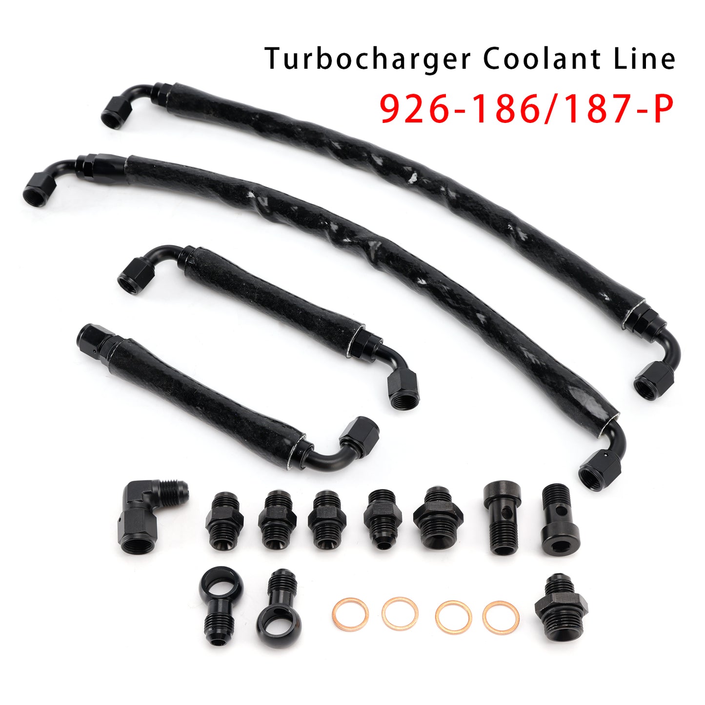 2015-2017 Lincoln Navigator 926-186/187-P Turbocharger Coolant Line Upgrade Kit