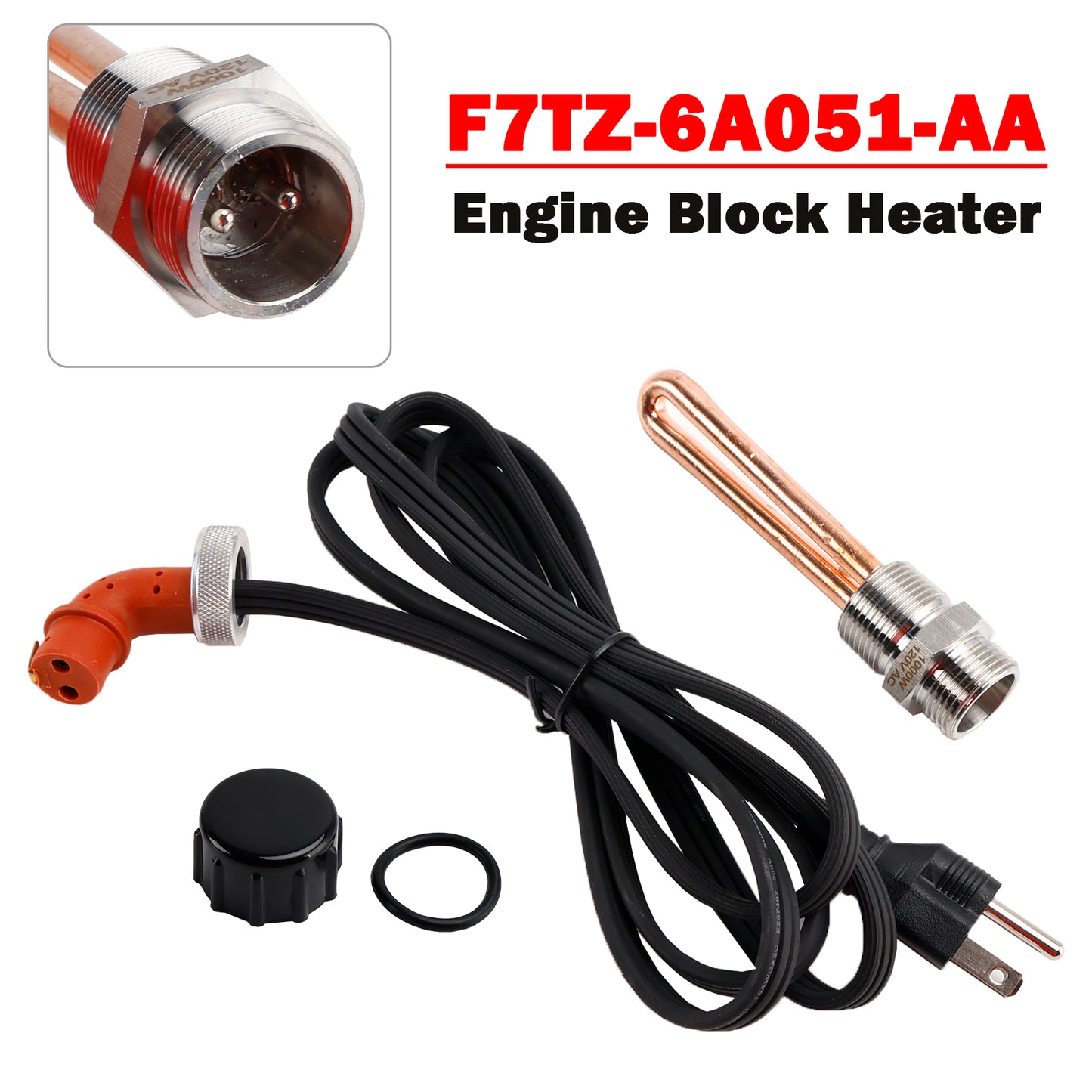 97-03 Ford 7.3 7.3L Diesel 120V 1000W F7TZ-6A051-AA Engine Block Heater