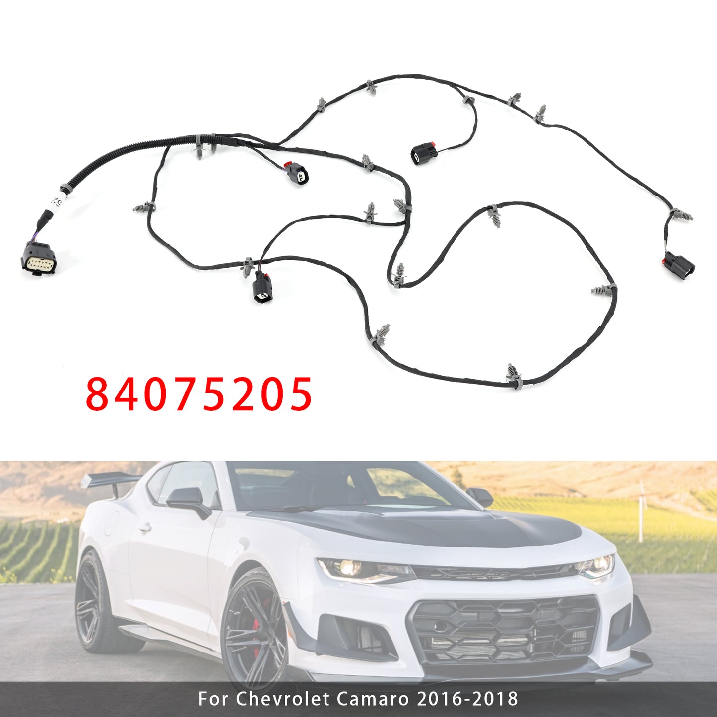 2016-2018 Camaro 84075205 Front Bumper Grille Bumper Components Harness