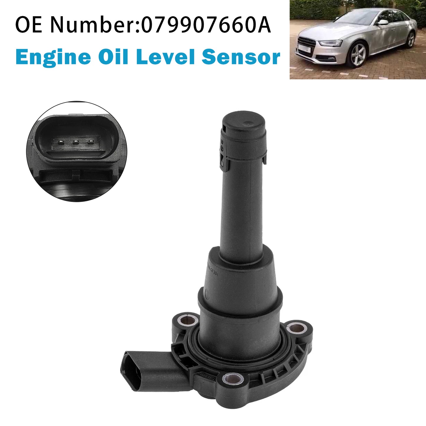 Audi A4 A5 A6 A7 A8 Q5 Q7 3.0 TDI 079907660A Engine Oil Level Sensor