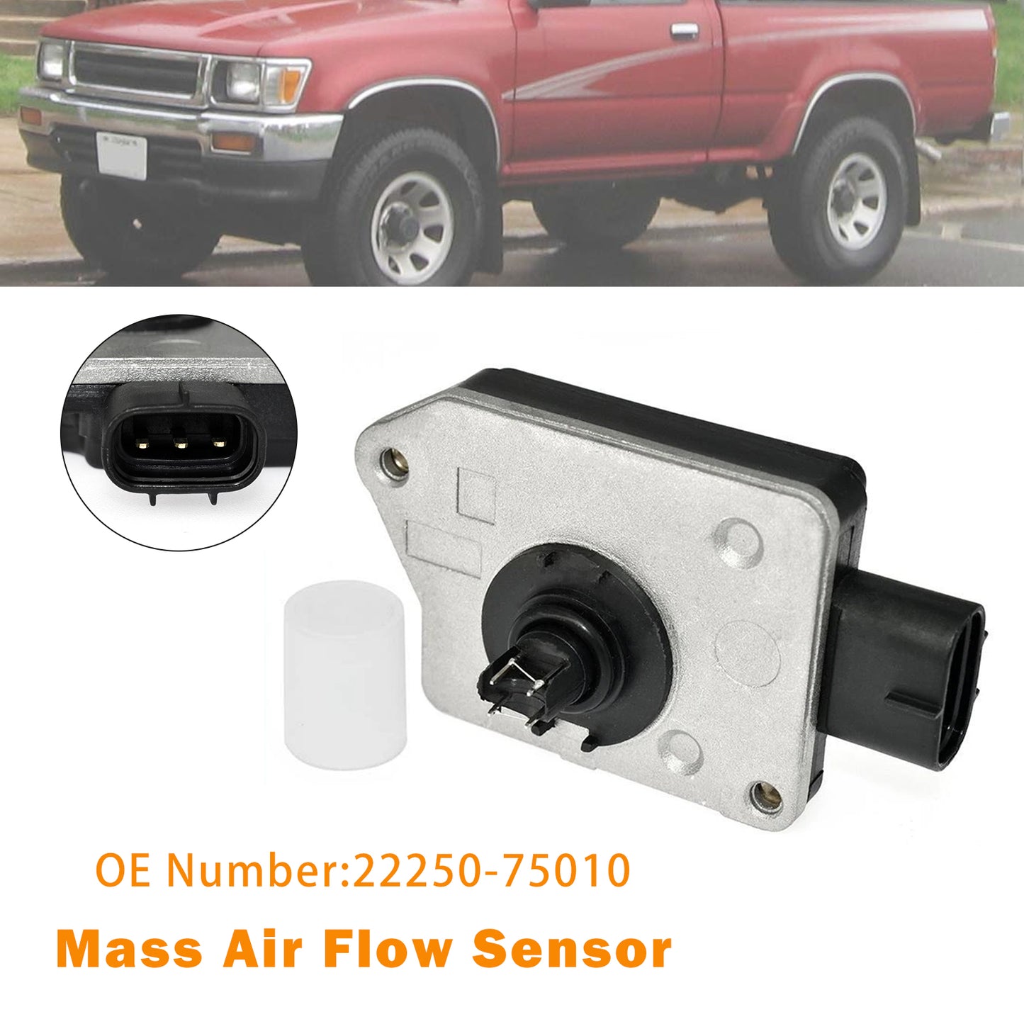 1995-1996 Toyota Tacoma 2.7L and 4WD 22250-75010 Mass Air Flow Sensor