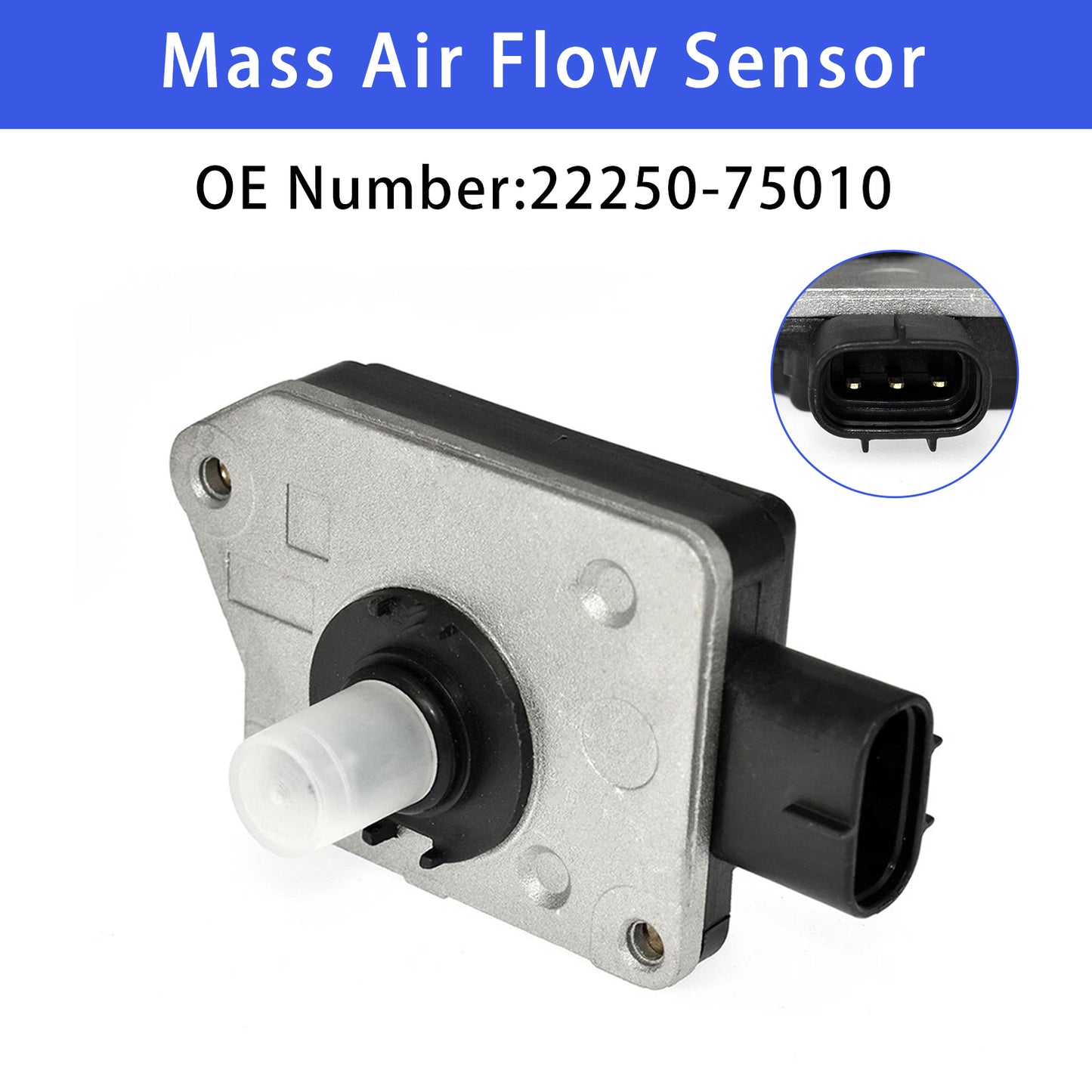 1995-1996 Toyota Tacoma 2.7L and 4WD 22250-75010 Mass Air Flow Sensor