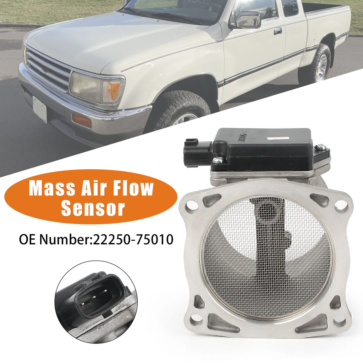 1996 Toyota 4Runner 2.7L 22250-75010 Mass Air Flow Sensor