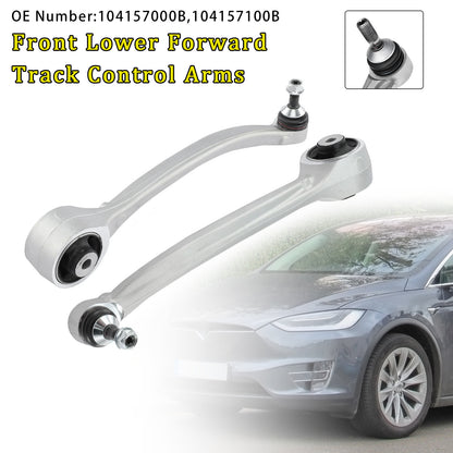 2015-2022 Tesla Model X 5YJX 90D AWD Hatchback 104157000B 2x Front Lower Forward Track Control Arms