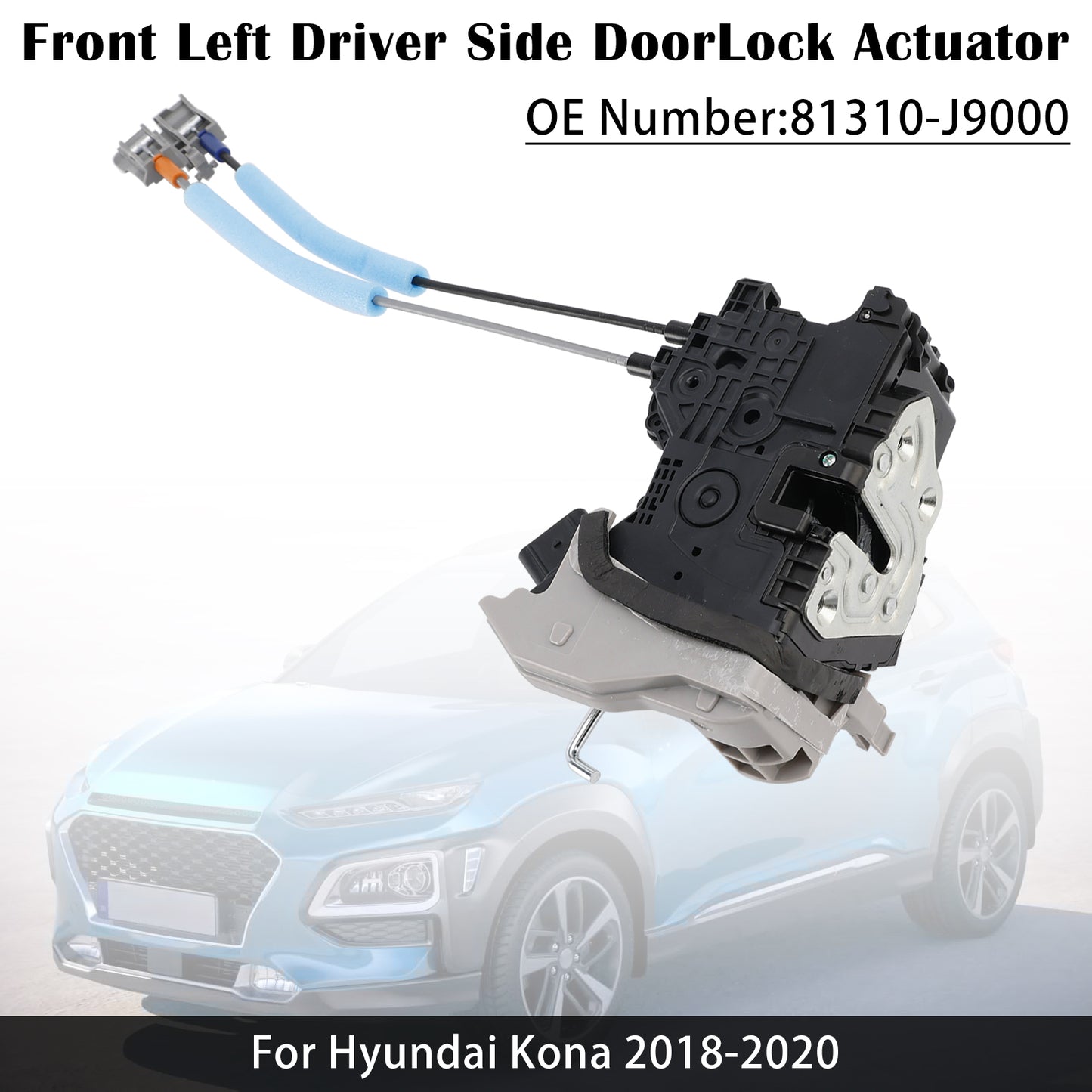 18-20 Hyundai Kona 81310-J9000 Front Left Driver Side Door Lock Actuator