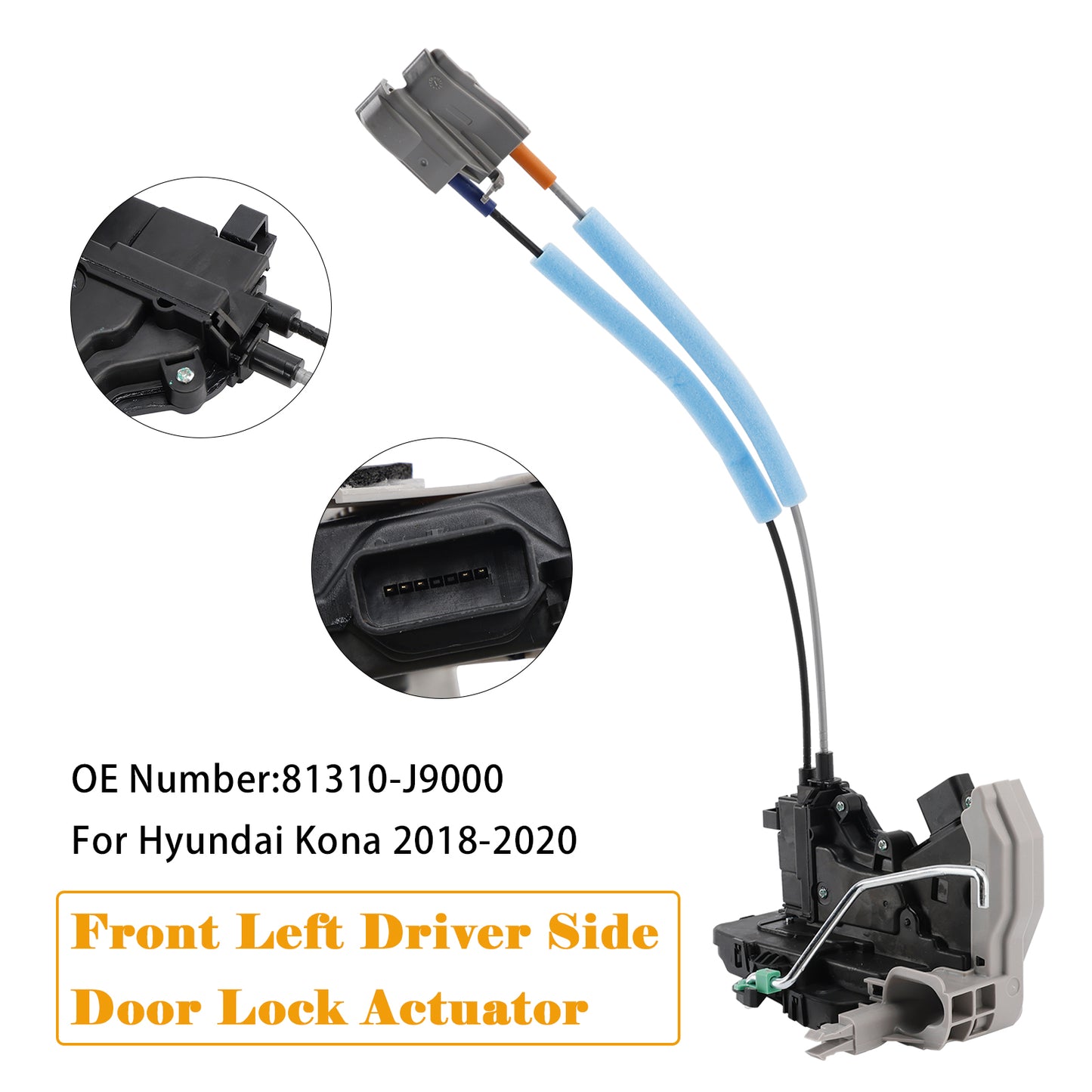 18-20 Hyundai Kona 81310-J9000 Front Left Driver Side Door Lock Actuator